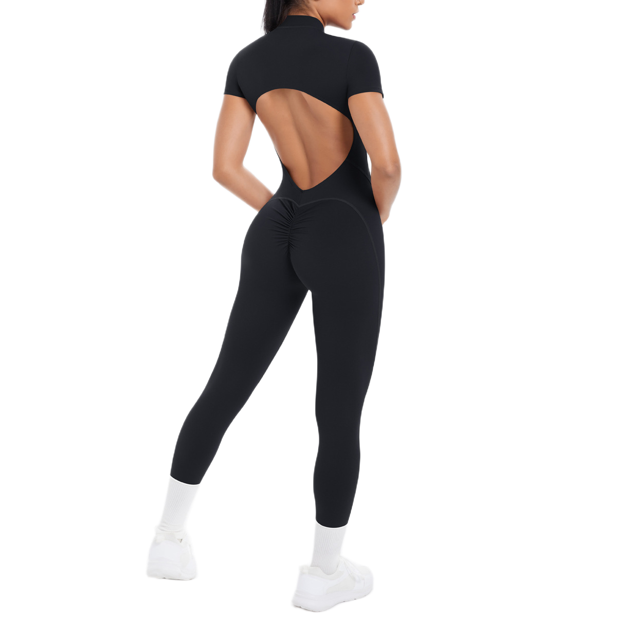 Combinaison Longue de Sport - Zip & Dos Nu