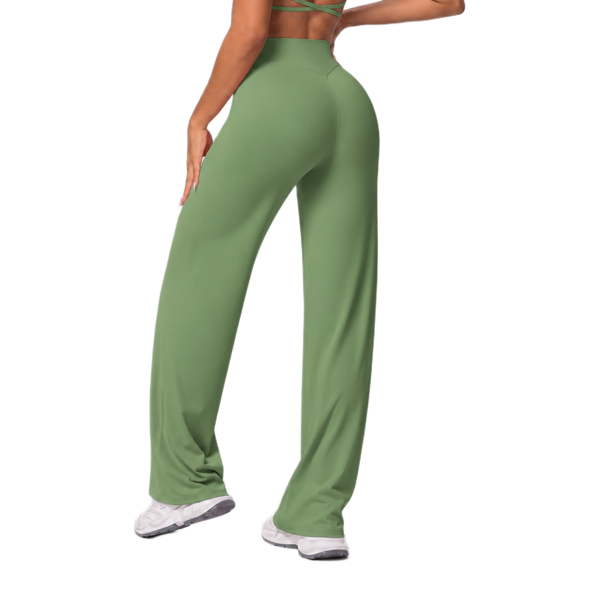 Pantalon Flare Taille Haute - Silhouette Allongée