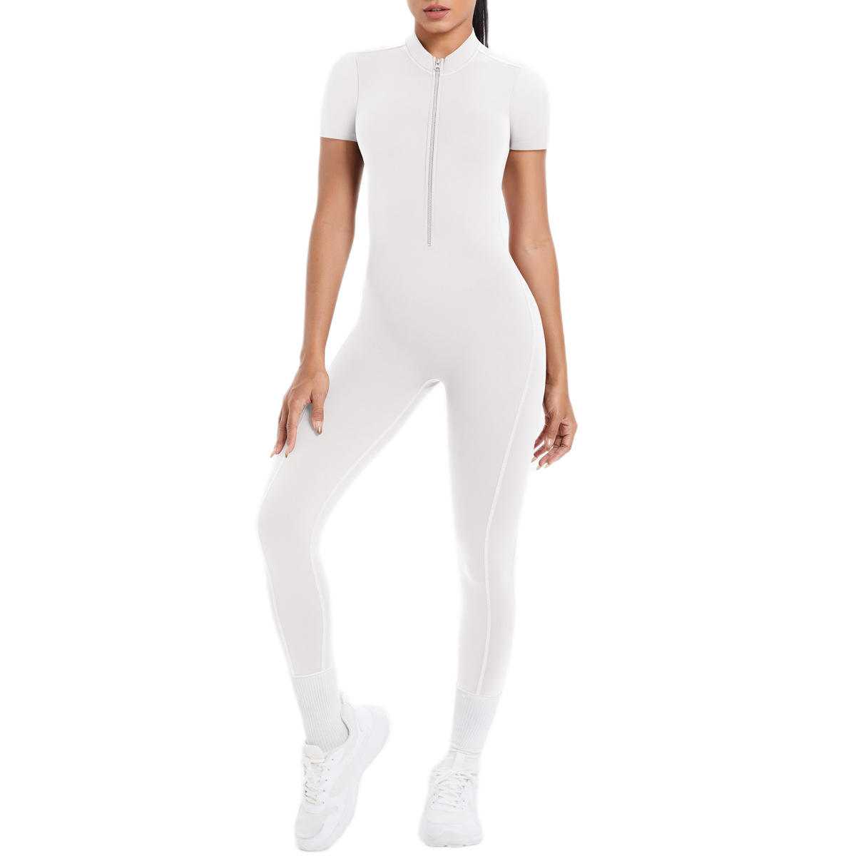 Combinaison Longue de Sport - Zip & Dos Nu