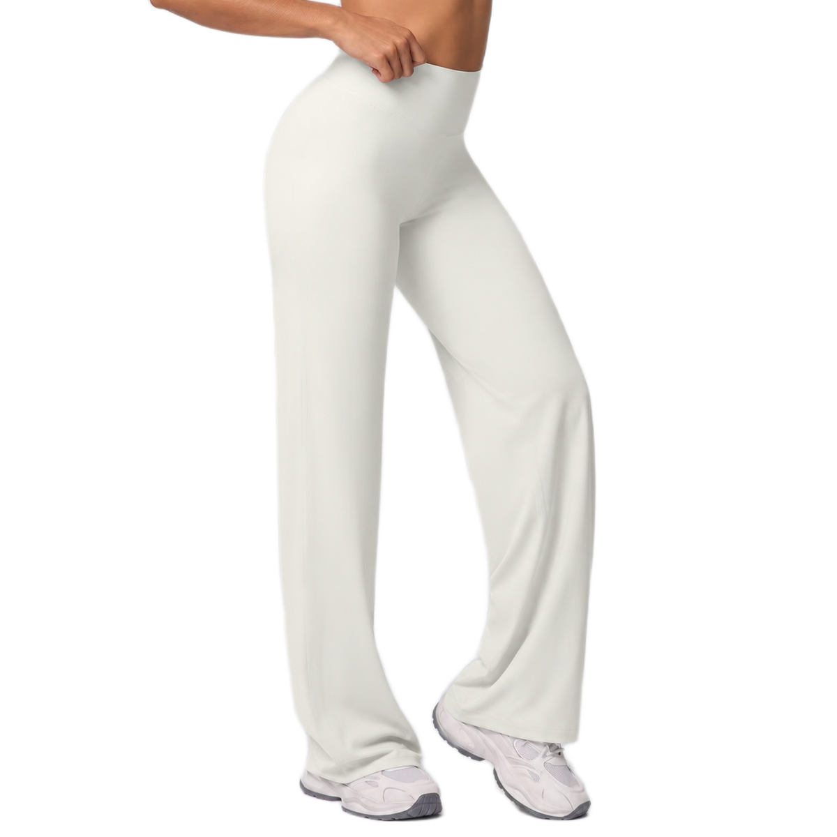 Pantalon Flare Taille Haute - Silhouette Allongée