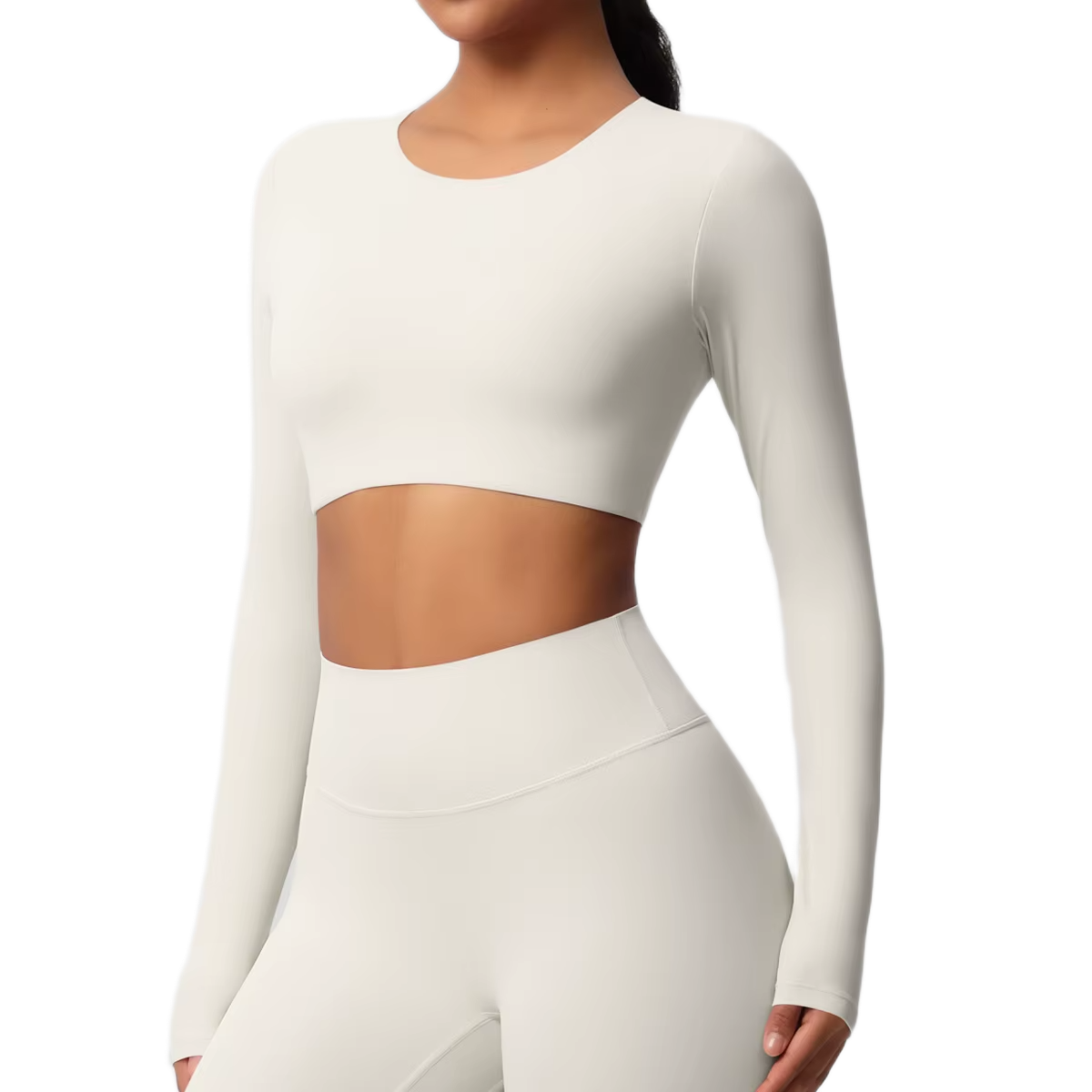 Crop Top Manches Longues - Confort & Seamless