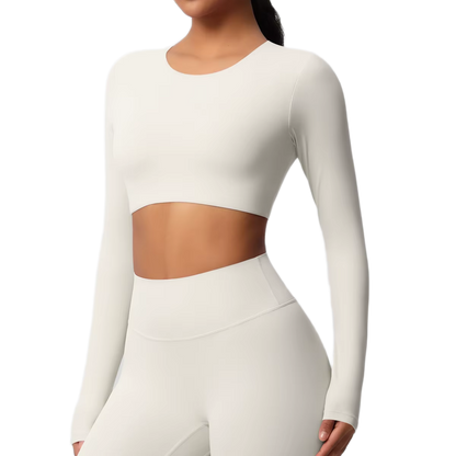 Crop Top Manches Longues - Confort & Seamless