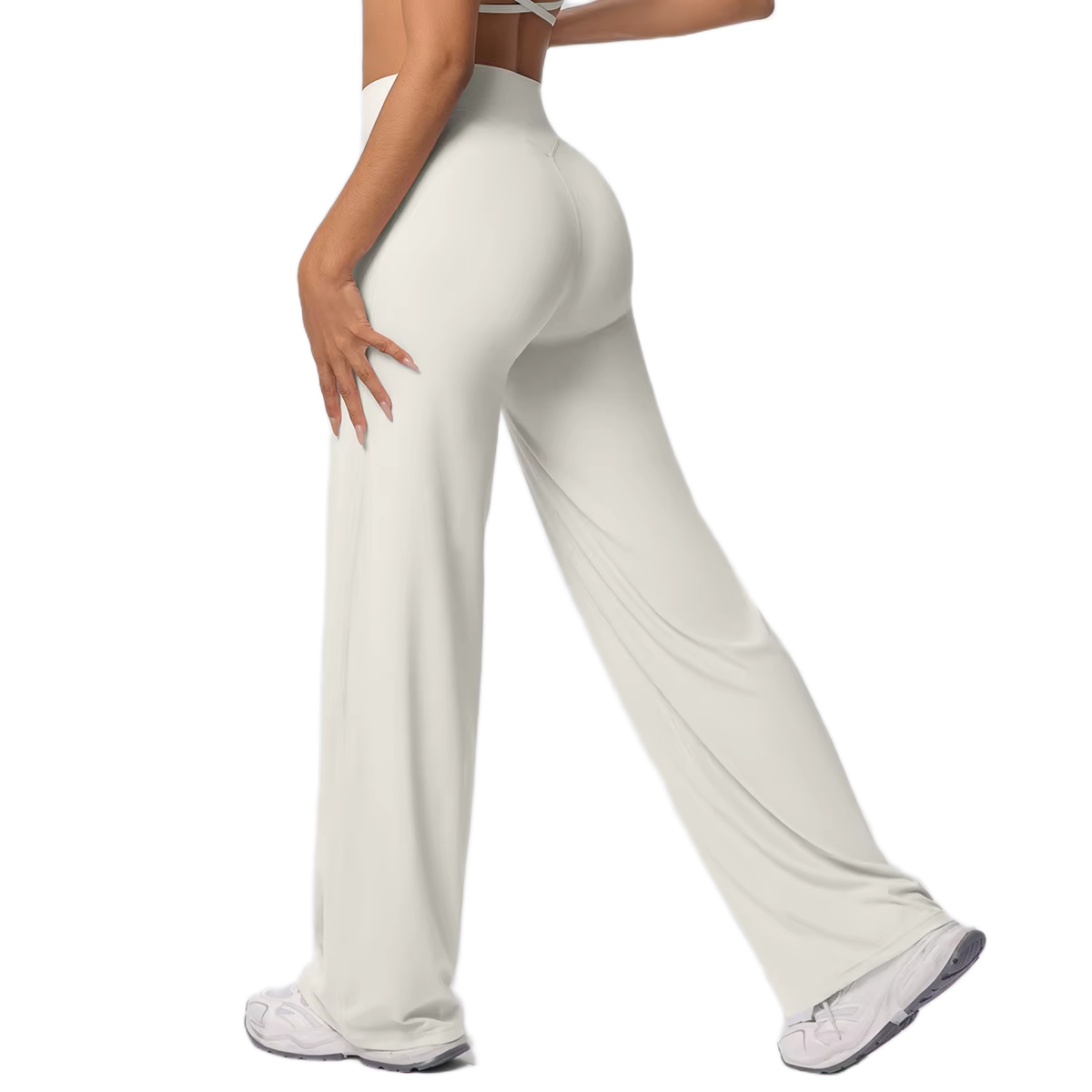 Pantalon Flare Taille Haute - Silhouette Allongée