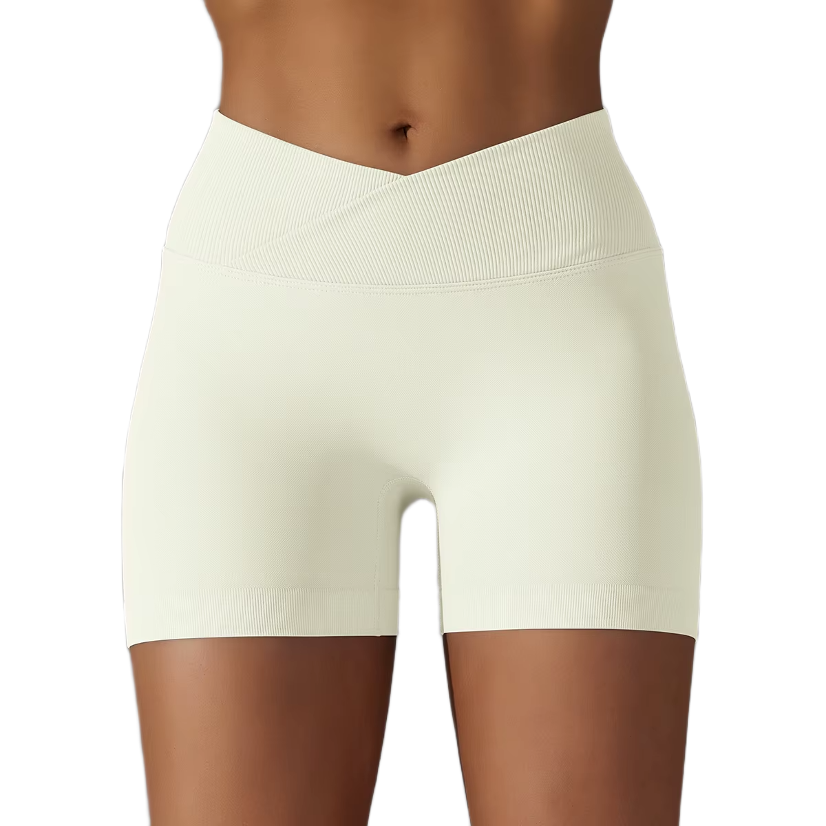 Short de Yoga Taille Haute Croisée - Confort Absolu