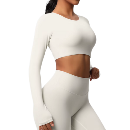 Crop Top Manches Longues - Confort & Seamless