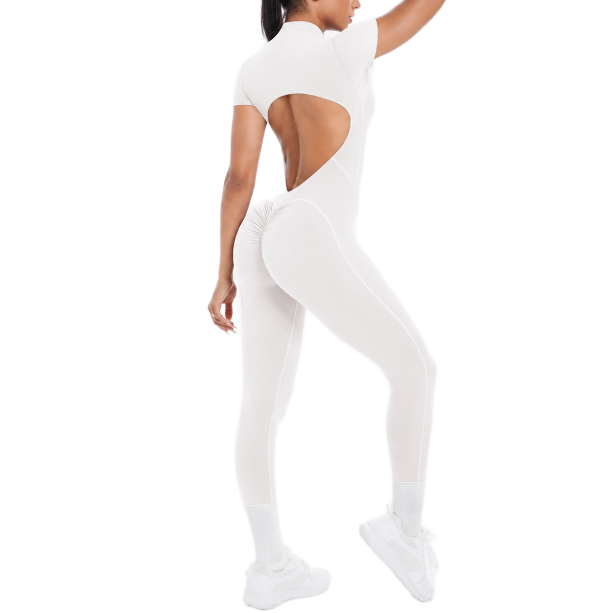 Combinaison Longue de Sport - Zip & Dos Nu