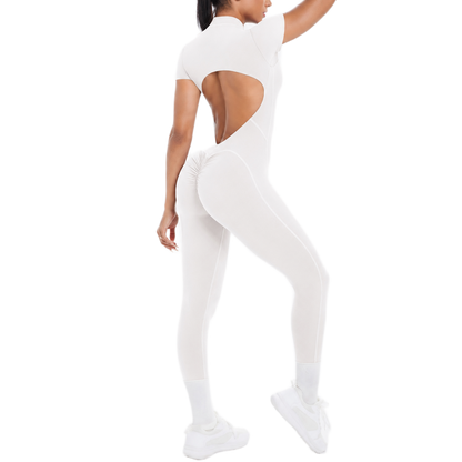 Combinaison Longue de Sport - Zip & Dos Nu