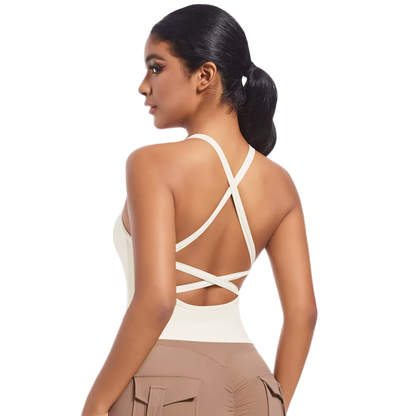 Débardeur de Sport Long - Dos Croisé & Maintien Intégré