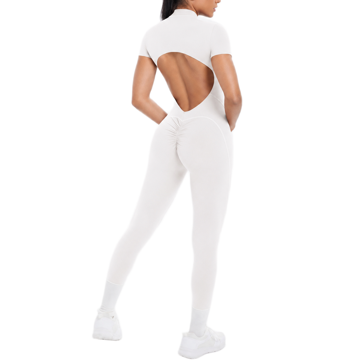 Combinaison Longue de Sport - Zip & Dos Nu