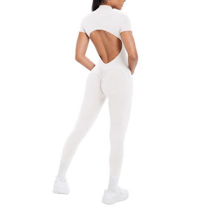 Combinaison Longue de Sport - Zip & Dos Nu