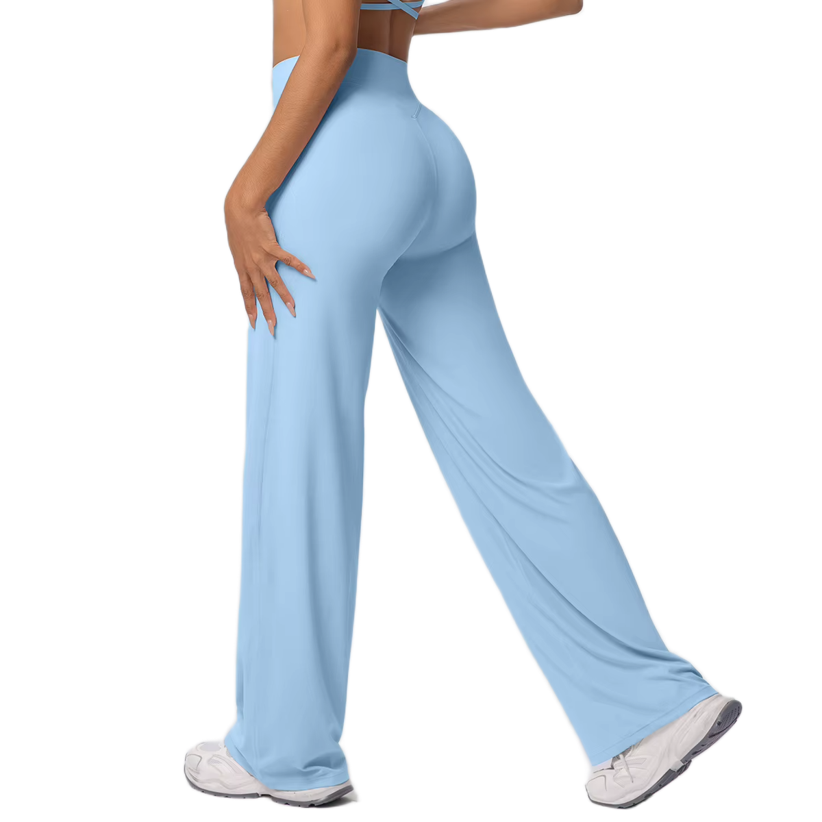 Pantalon Flare Taille Haute - Silhouette Allongée