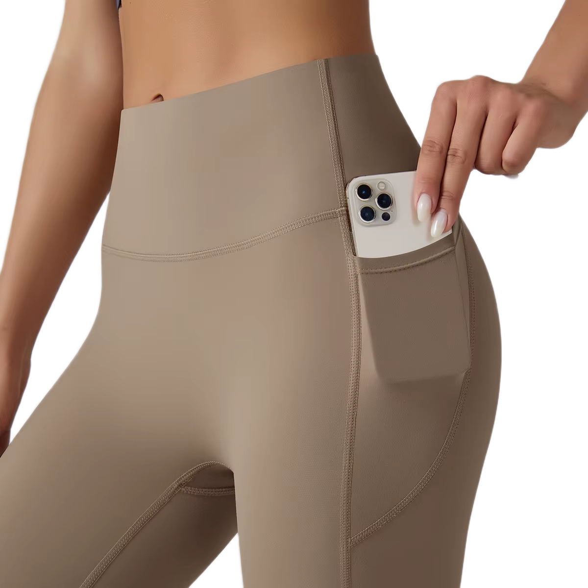 Legging Taille Haute avec Poches - Effet Seconde Peau