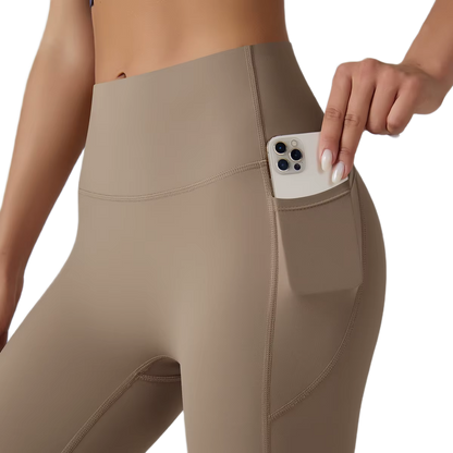 Legging Taille Haute avec Poches - Effet Seconde Peau
