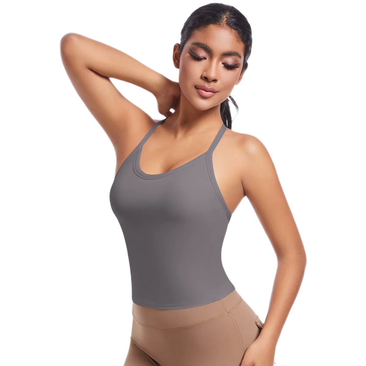Débardeur de Sport Long - Dos Croisé & Maintien Intégré