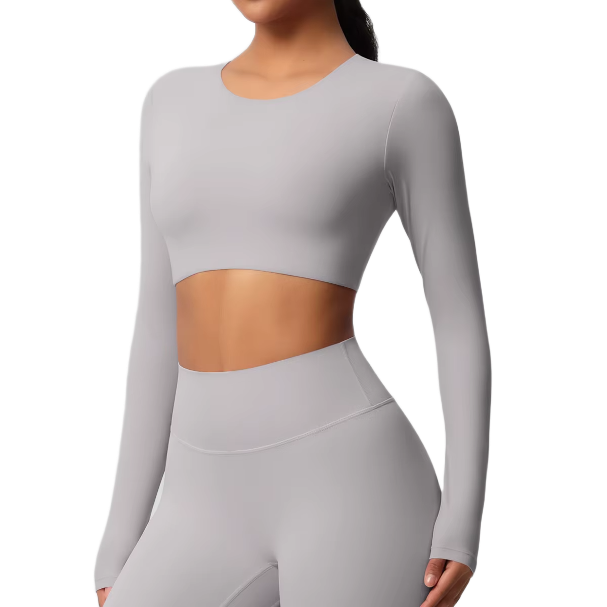 Crop Top Manches Longues - Confort & Seamless