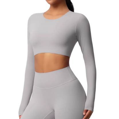 Crop Top Manches Longues - Confort & Seamless