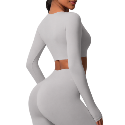 Crop Top Manches Longues - Confort & Seamless