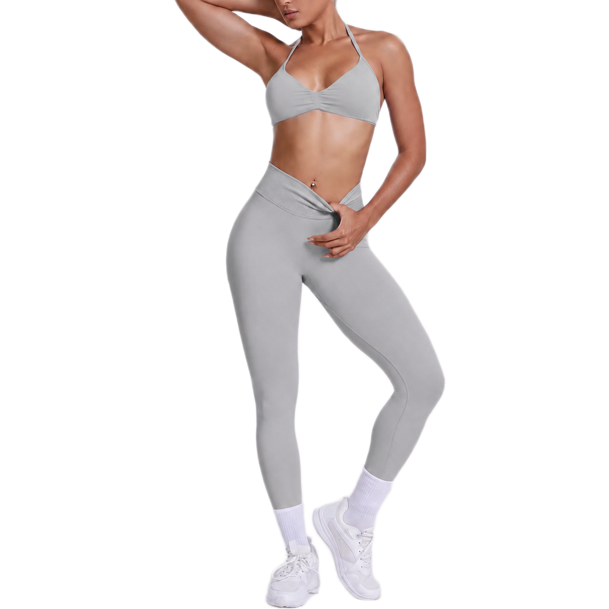Ensemble Brassière Dos Nu & Legging Taille Haute