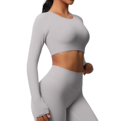 Crop Top Manches Longues - Confort & Seamless