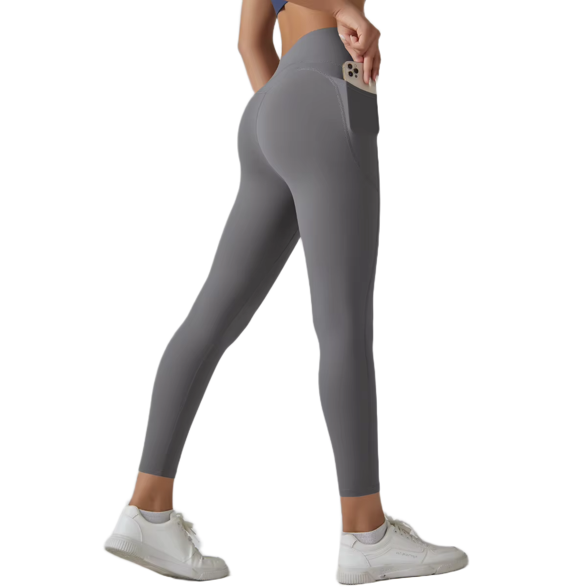 Legging Taille Haute avec Poches - Effet Seconde Peau