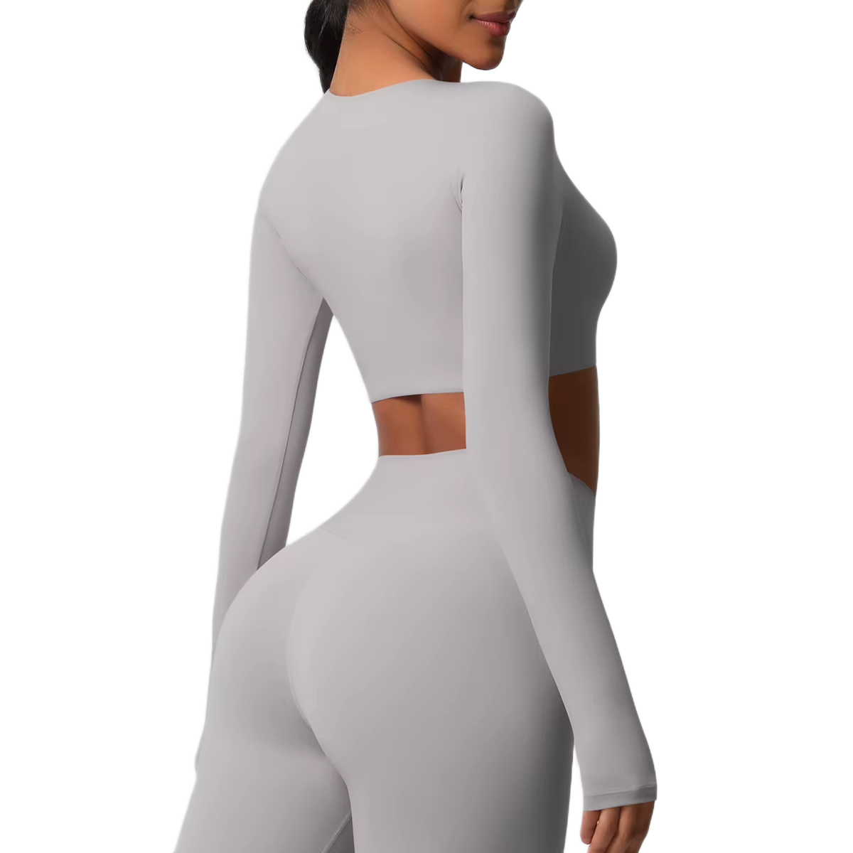 Crop Top Manches Longues - Confort & Seamless