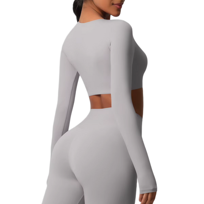 Crop Top Manches Longues - Confort & Seamless
