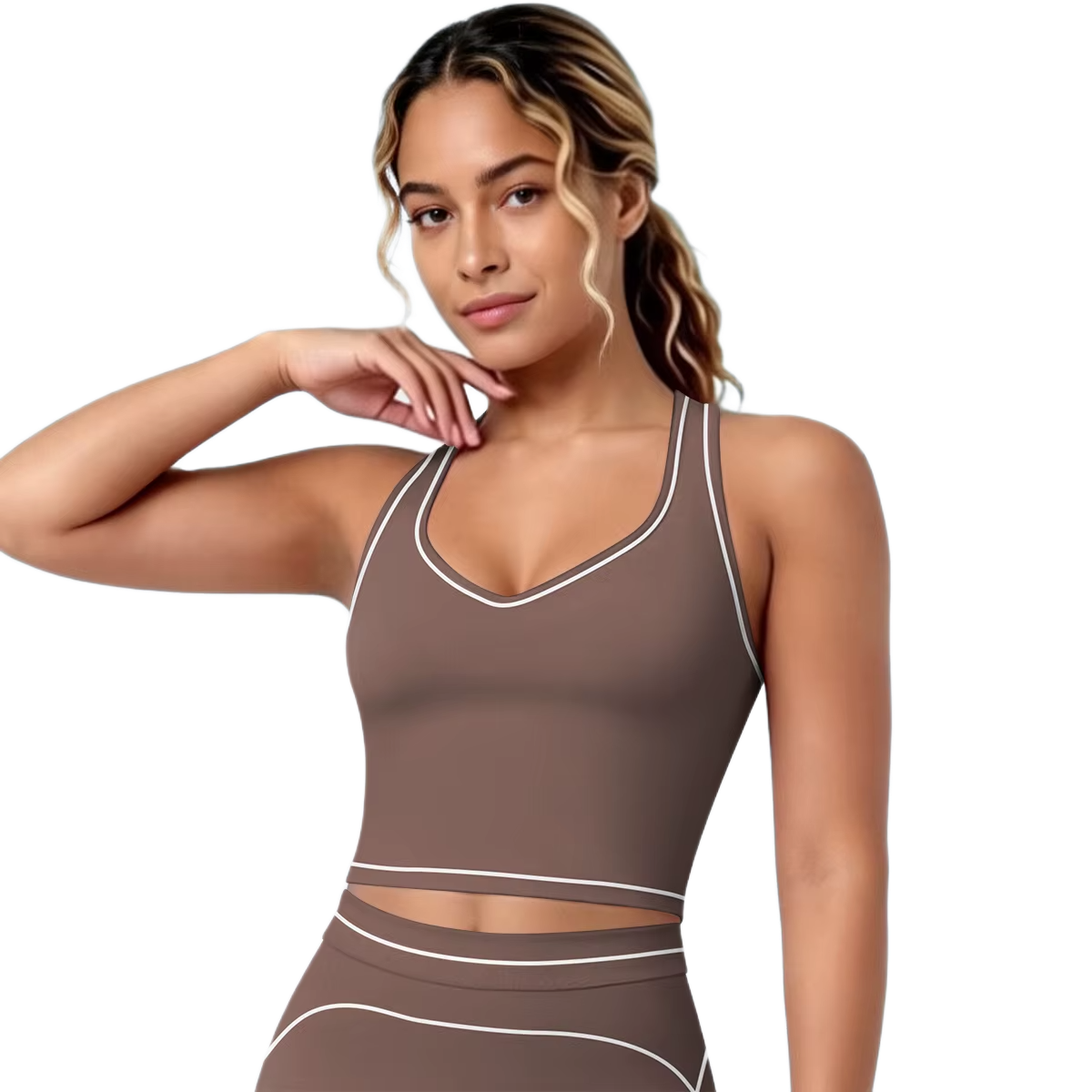 Brassière de Sport Liserés - Maintien Optimal