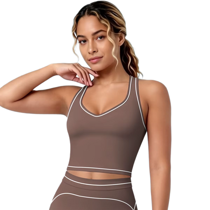 Brassière de Sport Liserés - Maintien Optimal