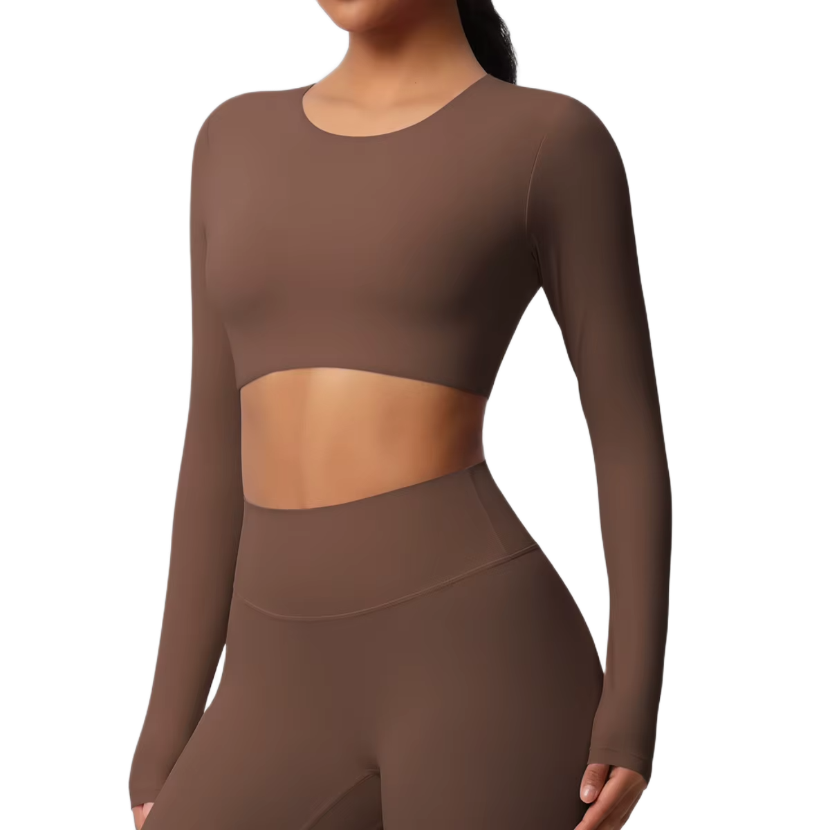 Crop Top Manches Longues - Confort & Seamless