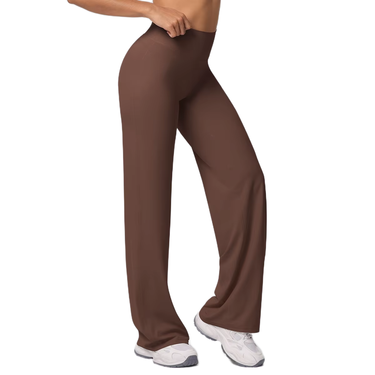 Pantalon Flare Taille Haute - Silhouette Allongée