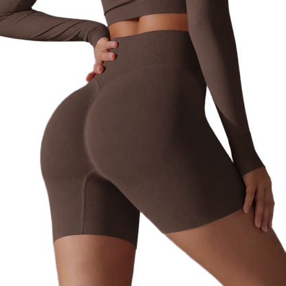 Cycliste de Sport - Taille Haute & Effet Push-Up