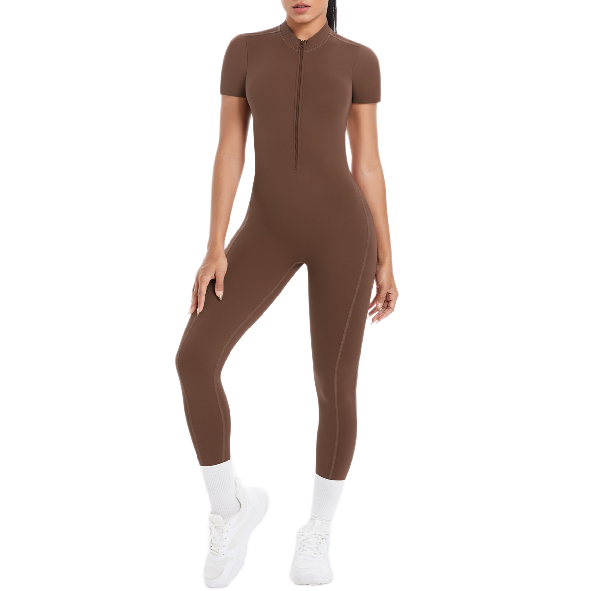 Combinaison Longue de Sport - Zip & Dos Nu