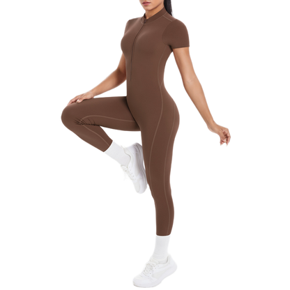 Combinaison Longue de Sport - Zip & Dos Nu