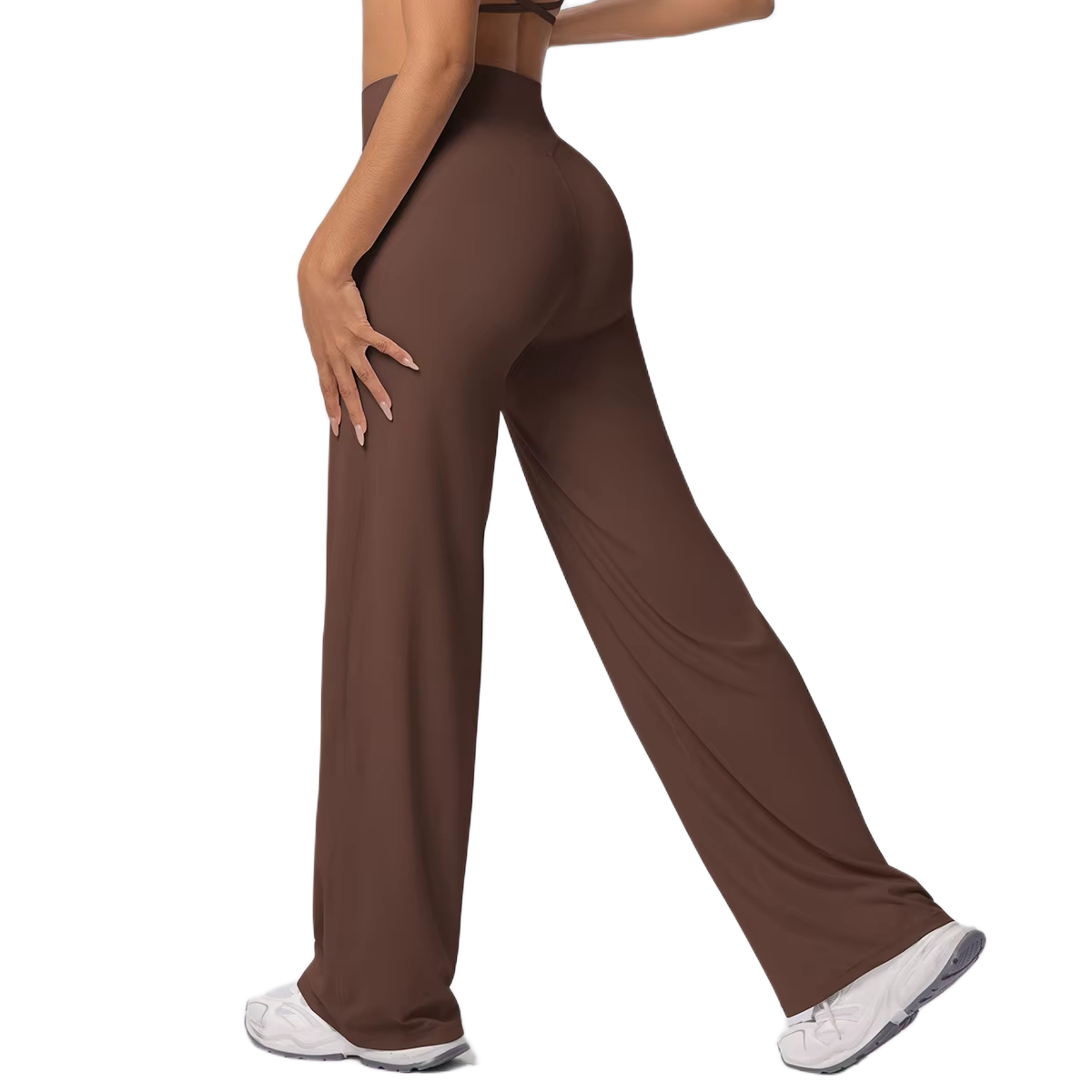 Pantalon Flare Taille Haute - Silhouette Allongée
