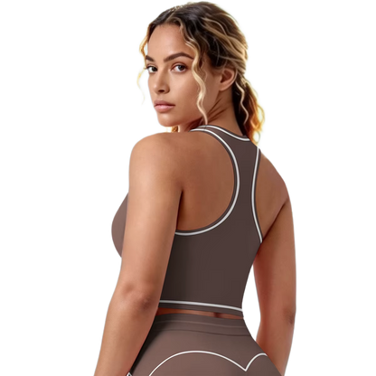Brassière de Sport Liserés - Maintien Optimal