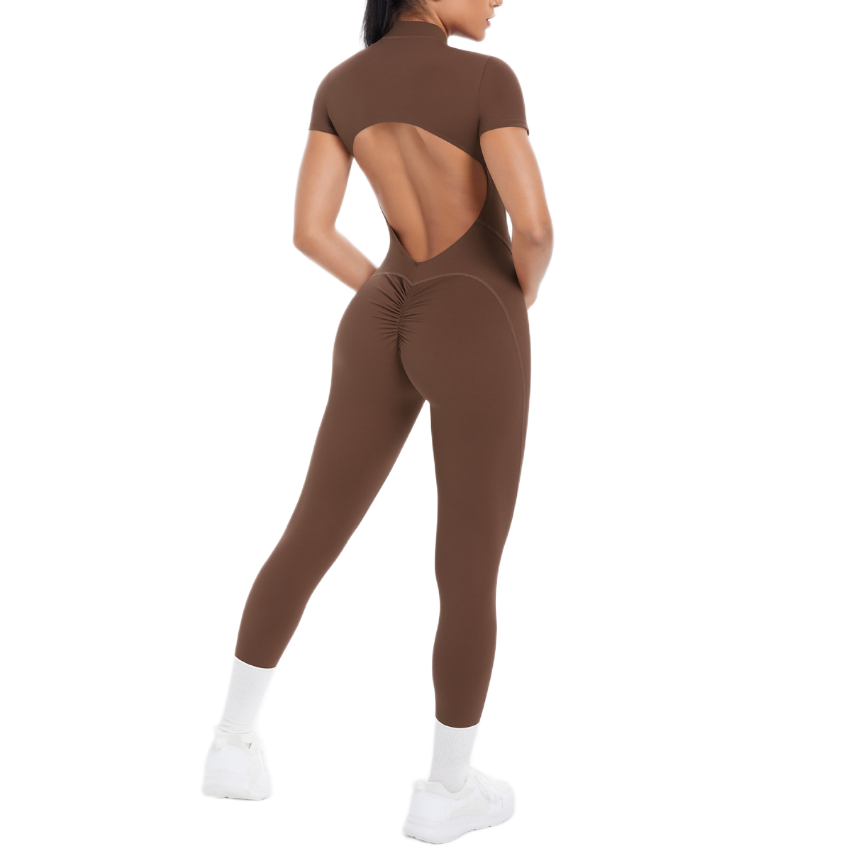 Combinaison Longue de Sport - Zip & Dos Nu