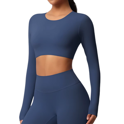 Crop Top Manches Longues - Confort & Seamless