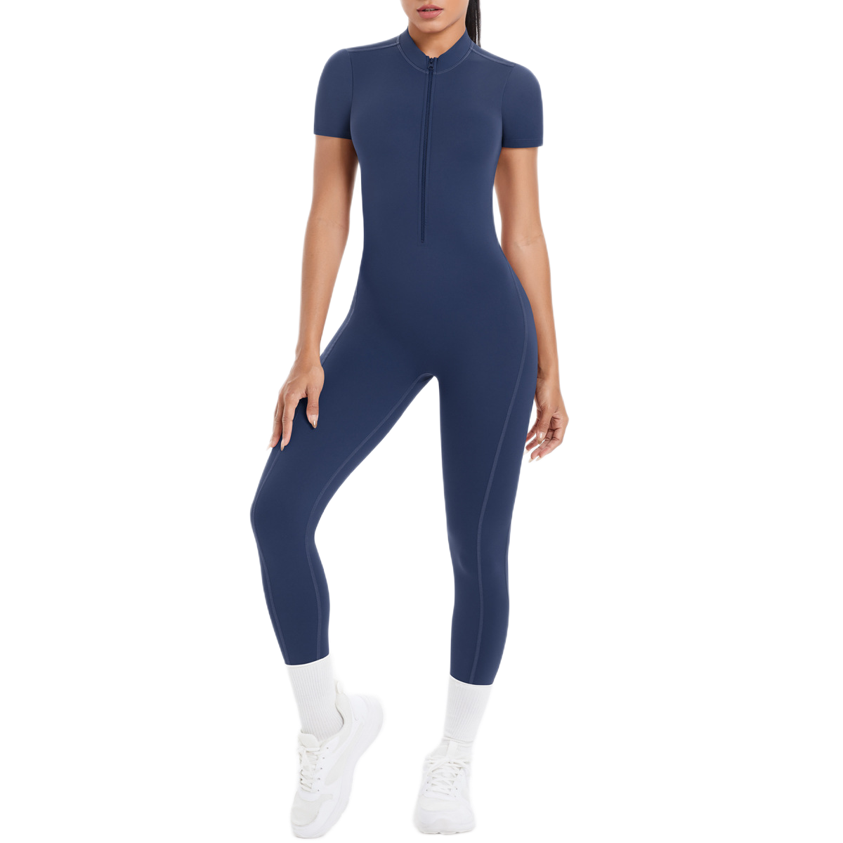 Combinaison Longue de Sport - Zip & Dos Nu