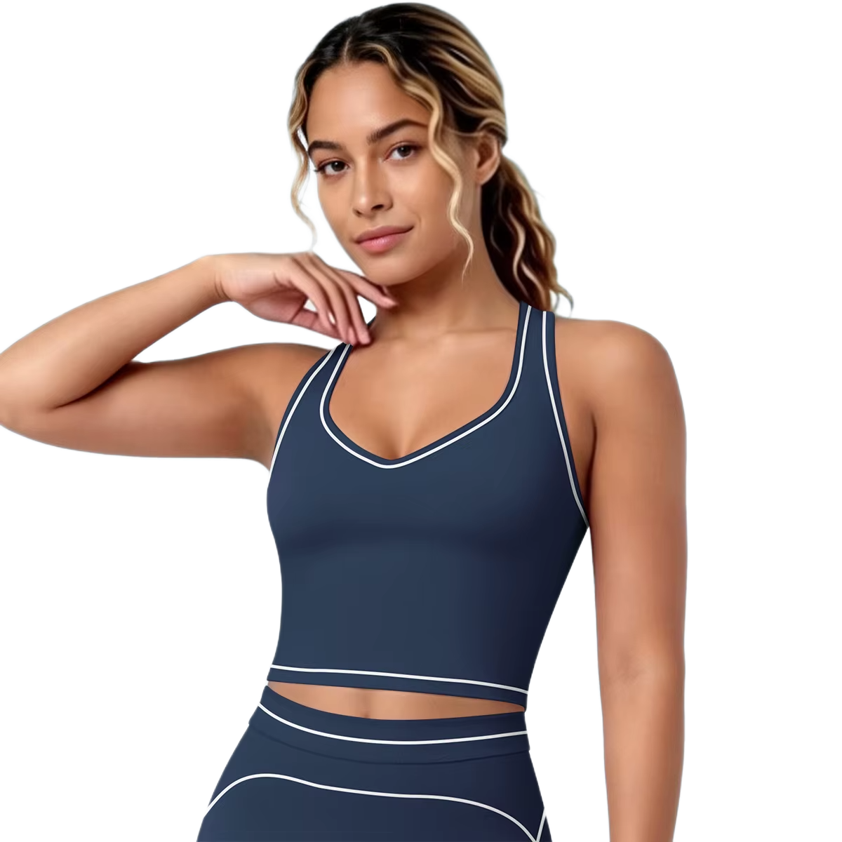 Brassière de Sport Liserés - Maintien Optimal
