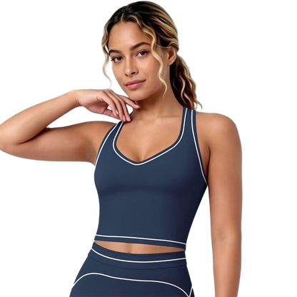 Brassière de Sport Liserés - Maintien Optimal