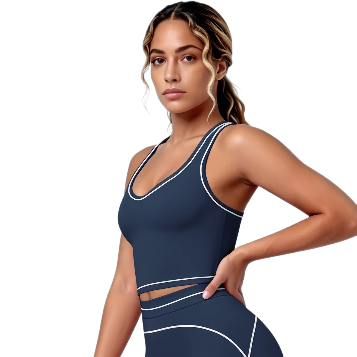 Brassière de Sport Liserés - Maintien Optimal
