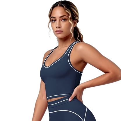 Brassière de Sport Liserés - Maintien Optimal