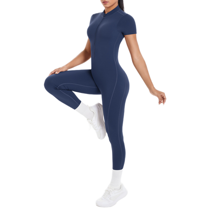 Combinaison Longue de Sport - Zip & Dos Nu