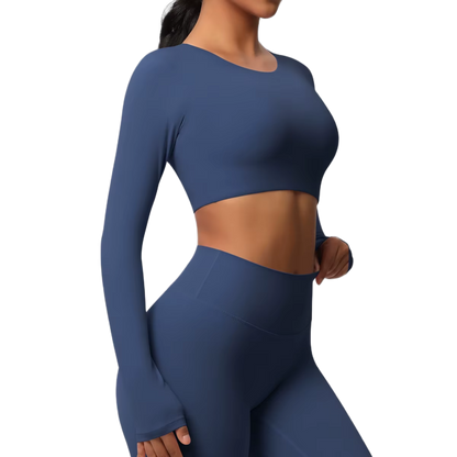 Crop Top Manches Longues - Confort & Seamless