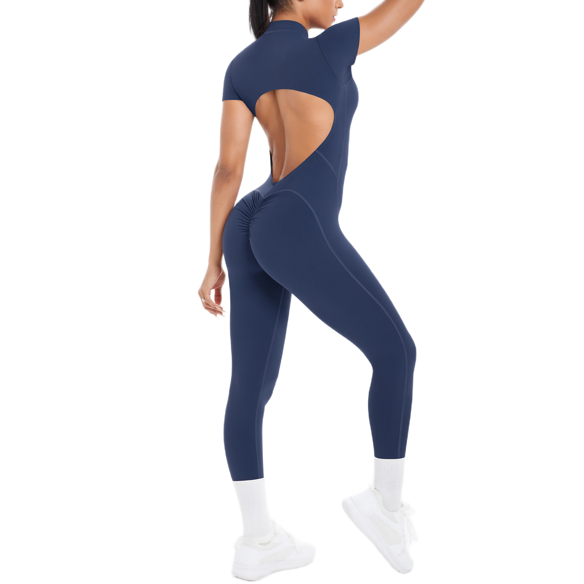 Combinaison Longue de Sport - Zip & Dos Nu