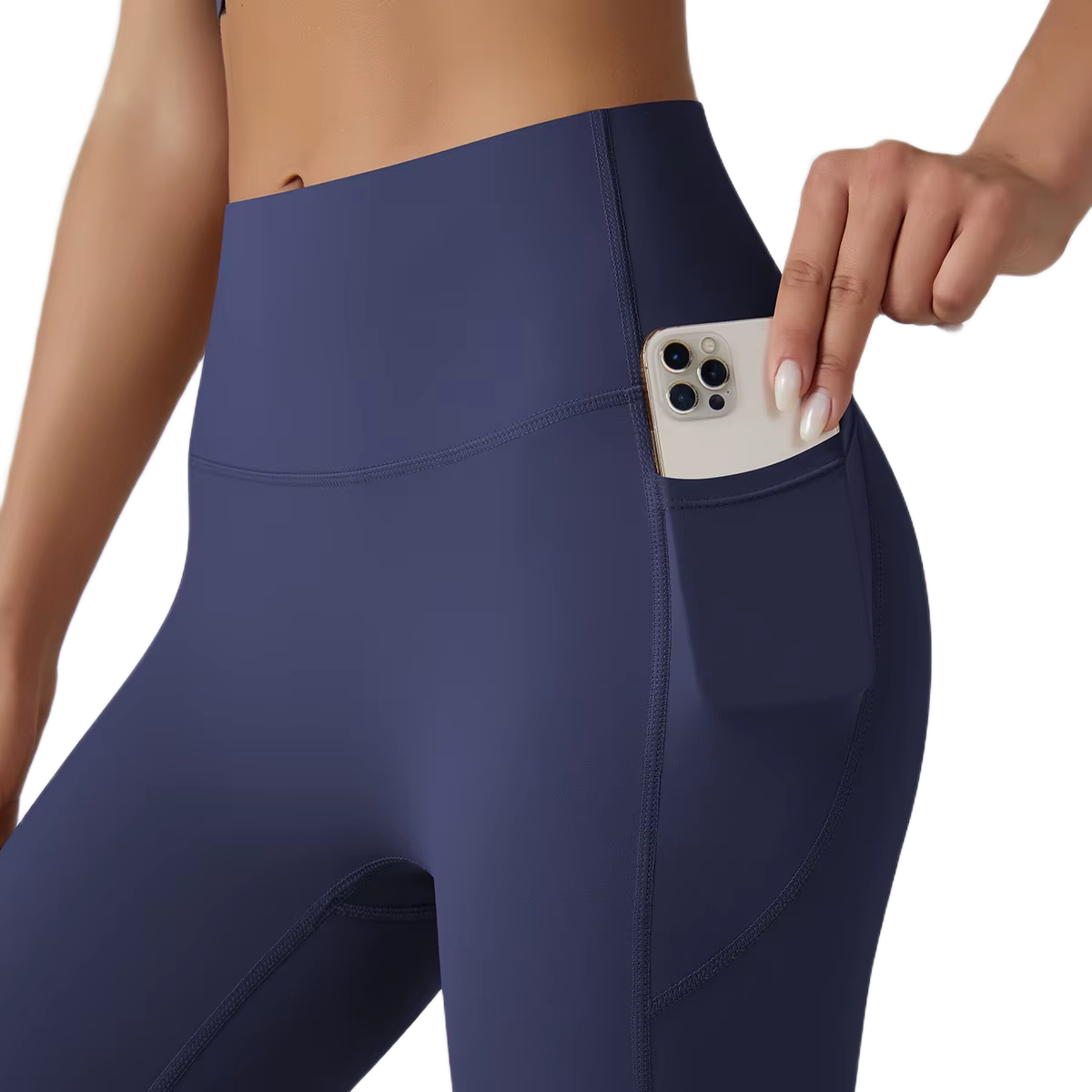 Legging Taille Haute avec Poches - Effet Seconde Peau