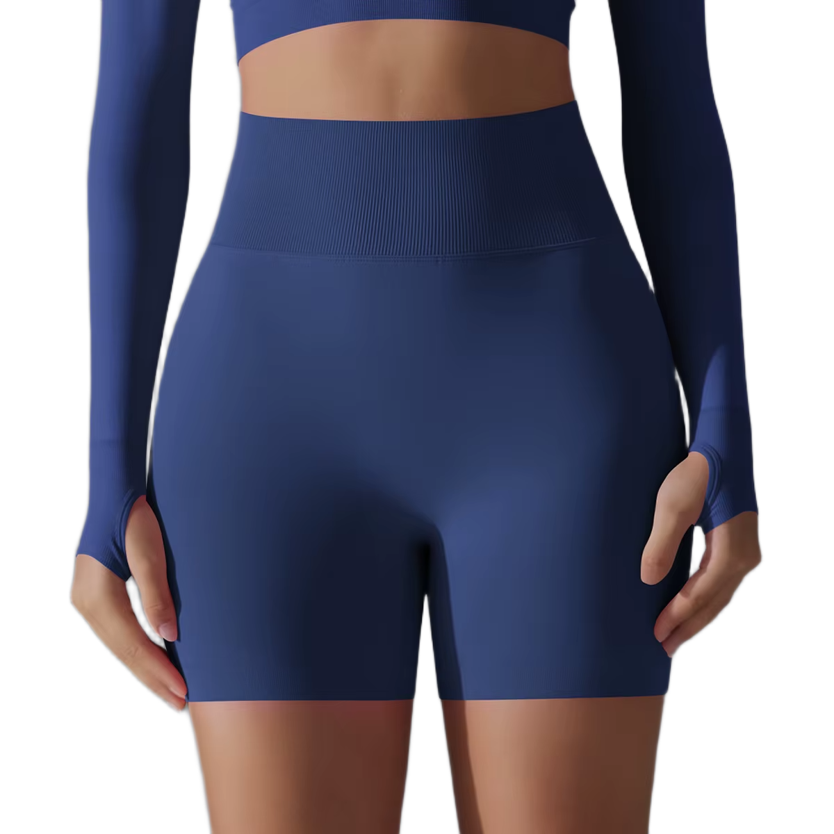Cycliste de Sport - Taille Haute & Effet Push-Up
