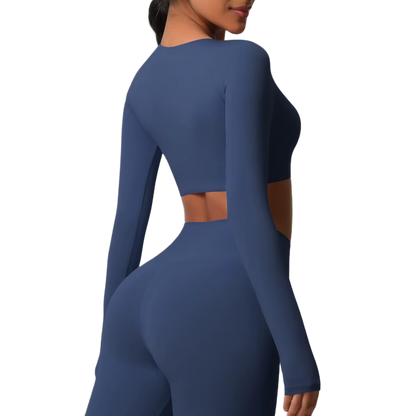 Crop Top Manches Longues - Confort & Seamless