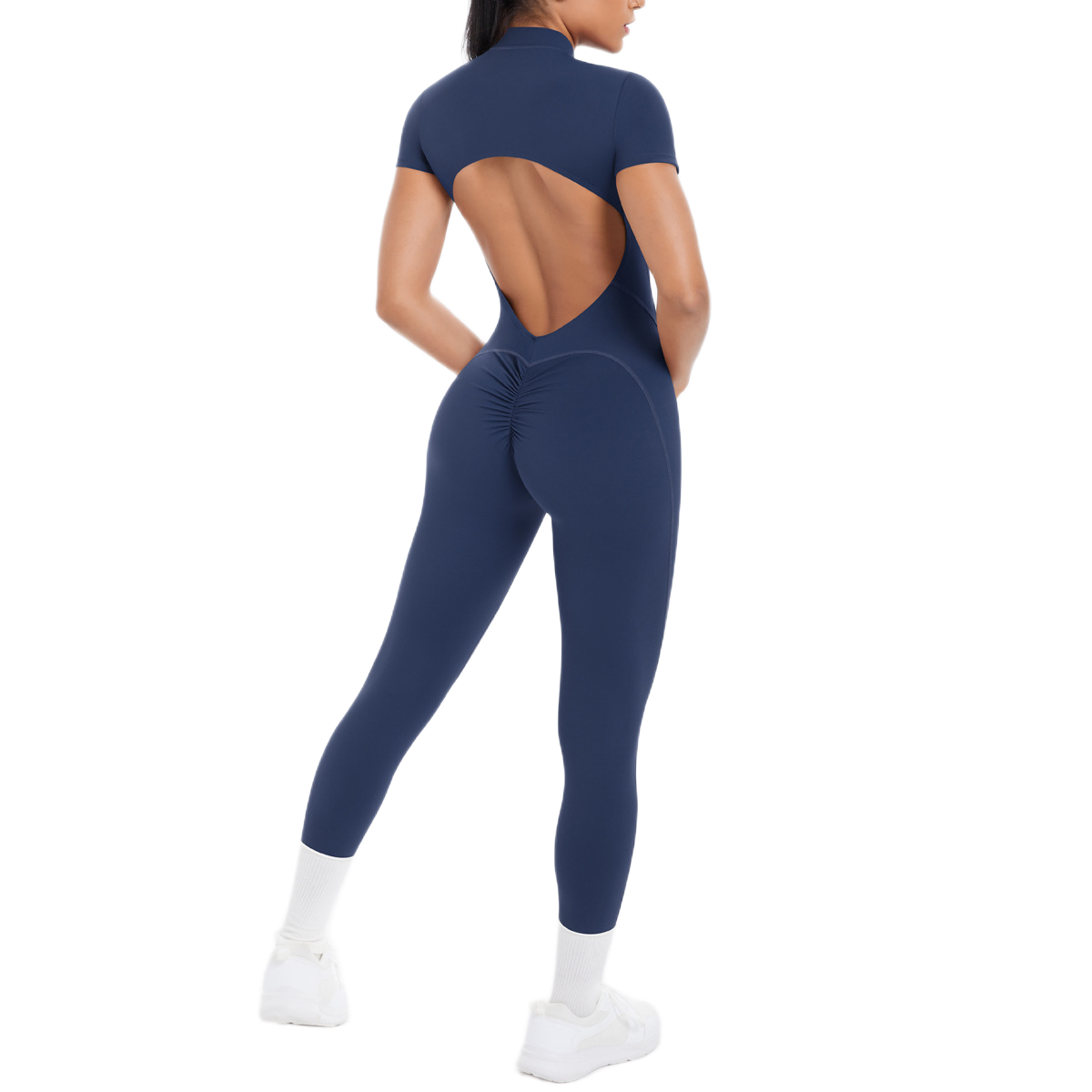 Combinaison Longue de Sport - Zip & Dos Nu