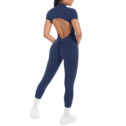 Combinaison Longue de Sport - Zip & Dos Nu